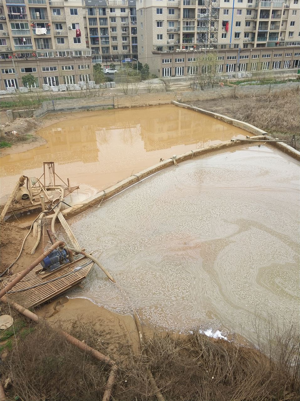 灞桥沉淀池淤泥清理-厂区废水池淤泥清淤