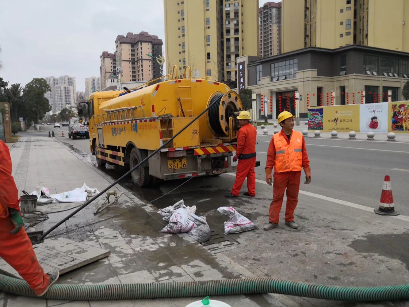 灞桥排污管道清淤-管道清洗